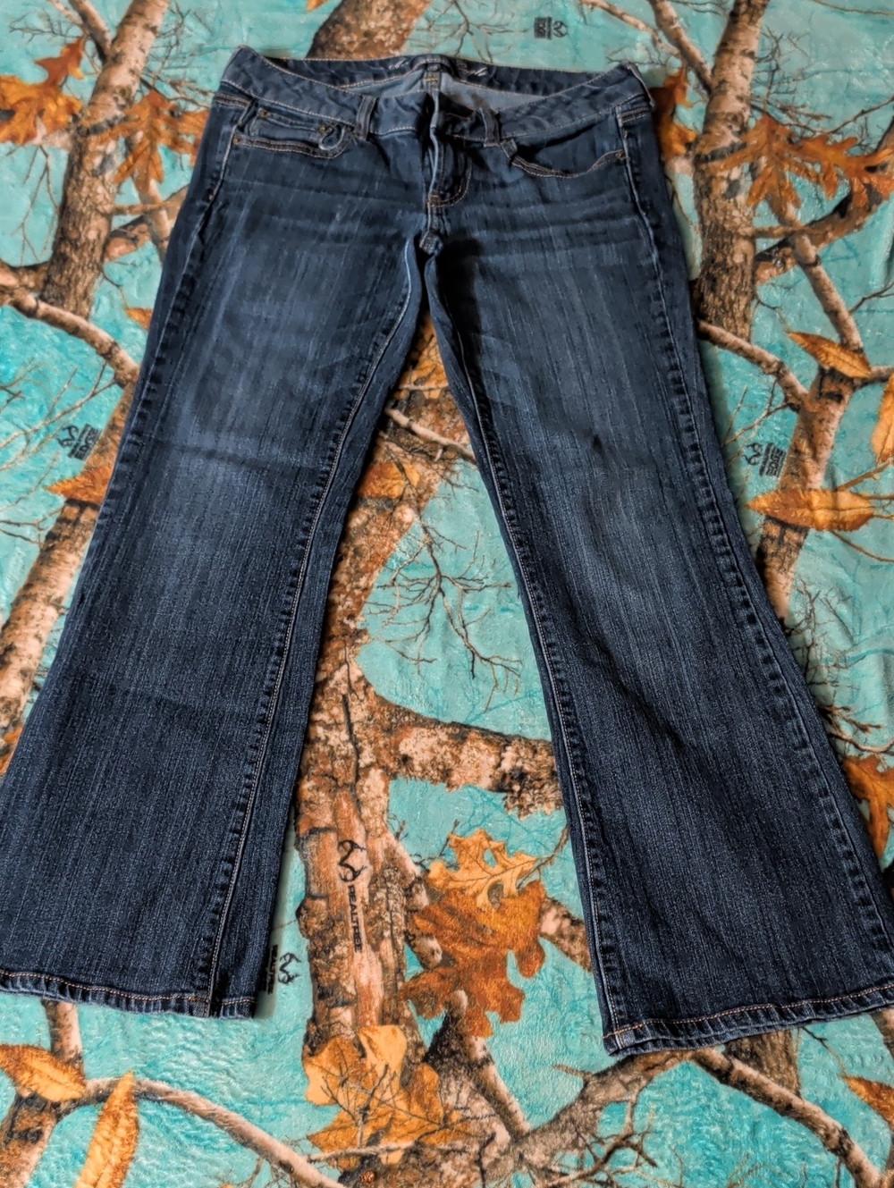 American Eagle Outfitters Dark Blue Flare Jeans